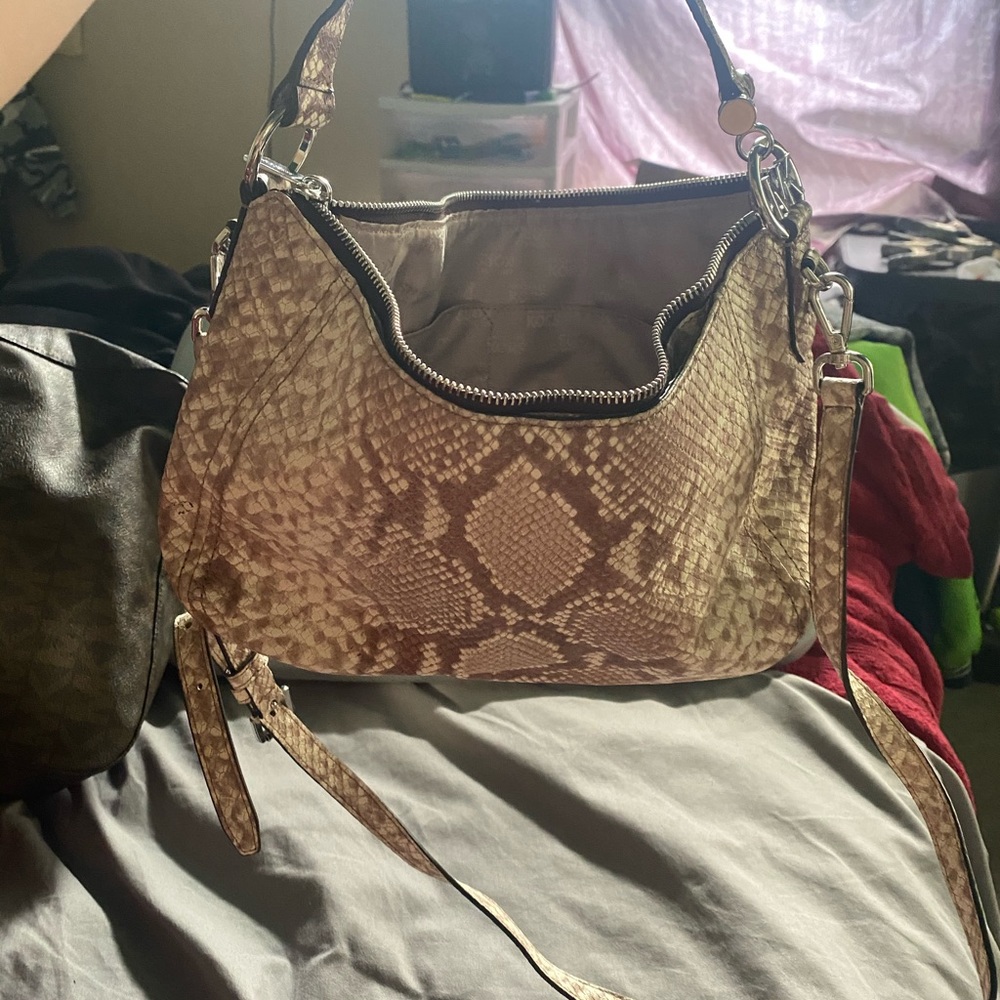 Michael kors snake skin light tan color